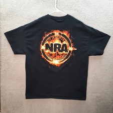 NRA Shirt Adult Extra Large Black National Rifle Association Second Amendment