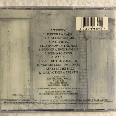 Rage Against The machine CD Rap Metal Battle of Los Angeles
