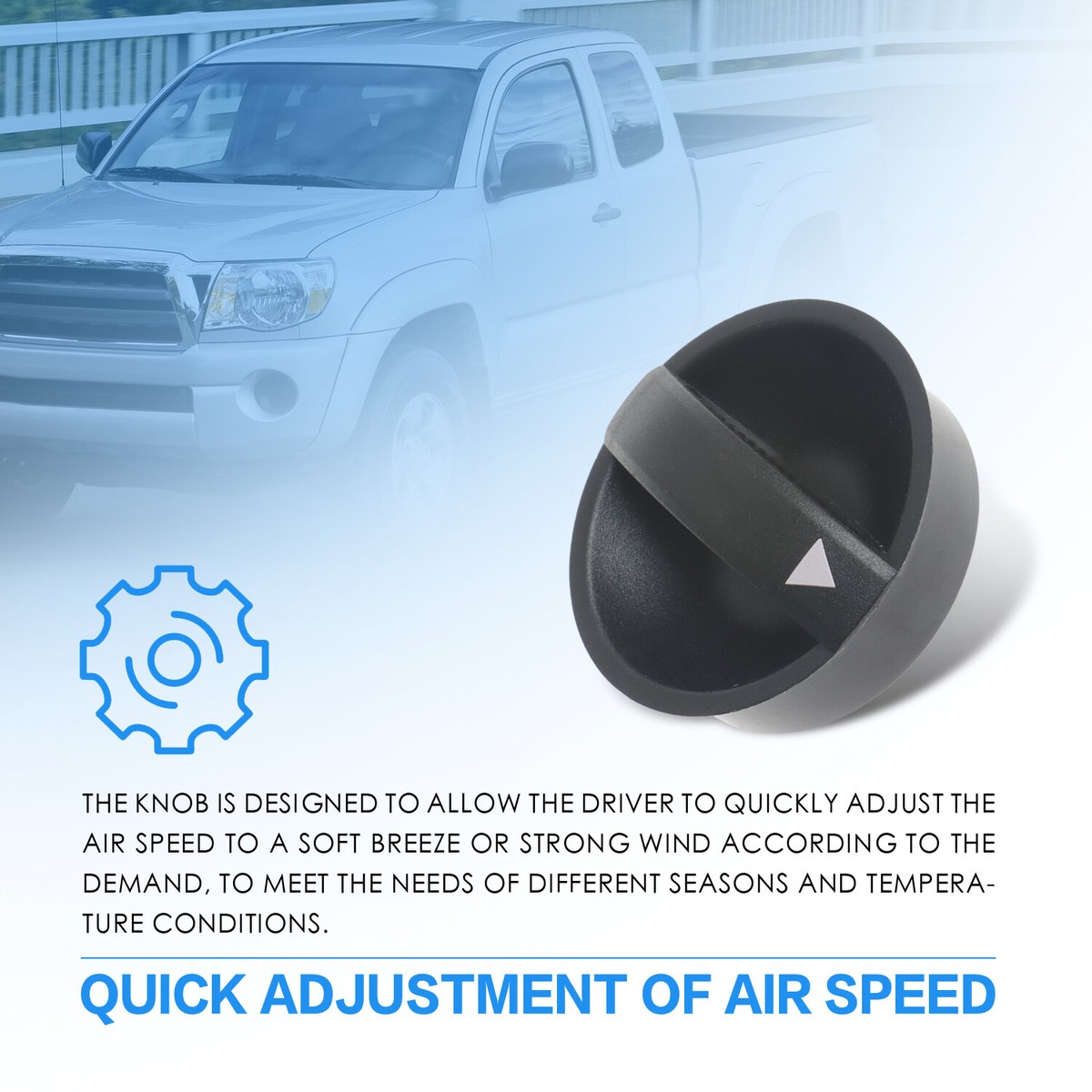 For 05-11 Toyota Tacoma Heater Dash A/C Switch Heat Knobs
