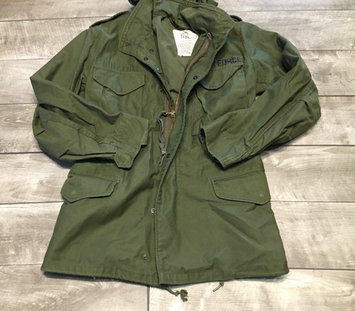 Giacca Winfield Mfg US Army Air Force clima freddo taglia XSmall OG-107 Field vintage - Foto 3 di 8