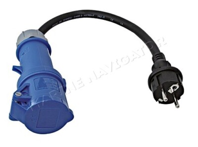 Adapter Cable ''TWIST'' 0.4m Schuko Plug CEE Socket 230V 16A