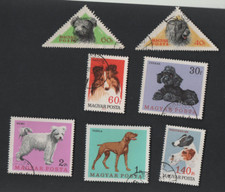 Ungarn 1956/67/72 Hunde gestempelt,Lot aus Mi:1460/67,2337-2341 ,2743-2745Tiere,