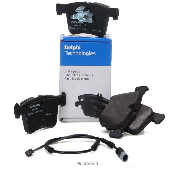 Delphi BremsbeläGe + Sensor FüR VW Sharan 7M T4 Galaxy WGR Alhambra 7V Hinten-image