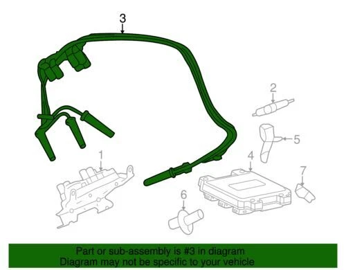 Kit de cables bujía Saturn genuino GM 2006-2011 Chevrolet Buick Pontiac 19417611 Foto 2 de 2
