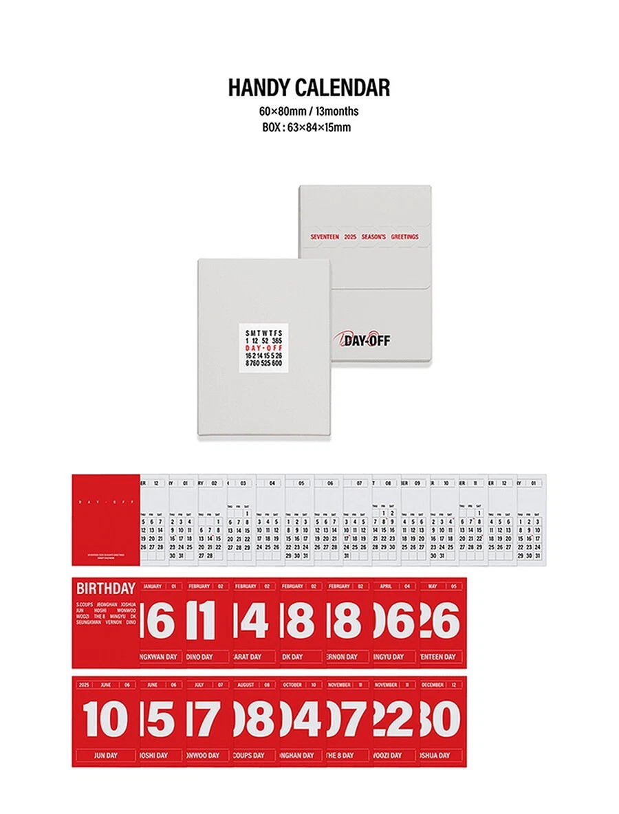SEVENTEEN 2025 SEASON'S GREETINGS/Code+Calendar+Diary+Photo Book+