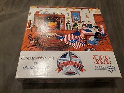 Charles Wysocki The Quiltmakers 500 PC Puzzle Complete Buffalo Games Old Glory | eBay