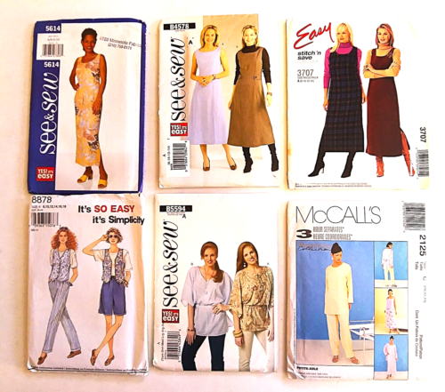 Lot 45 Womens UNCUT Sewing Patterns Simplicity McCalls Butterick dresses jumper - Picture 7 of 9