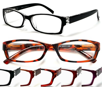 Hochwertige klassische Unisex Lesebrille +0,5~+4,0 Federscharnier Arme Design L158-1