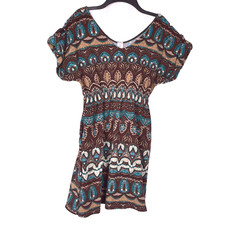 5th Culture Mini Dress Short Sleeve V-Neck Size Small