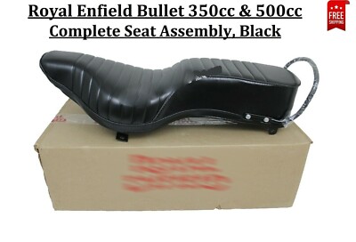 ''Komplette Sitzgruppe'' schwarz für Royal Enfield Bullet 350cc & 500cc