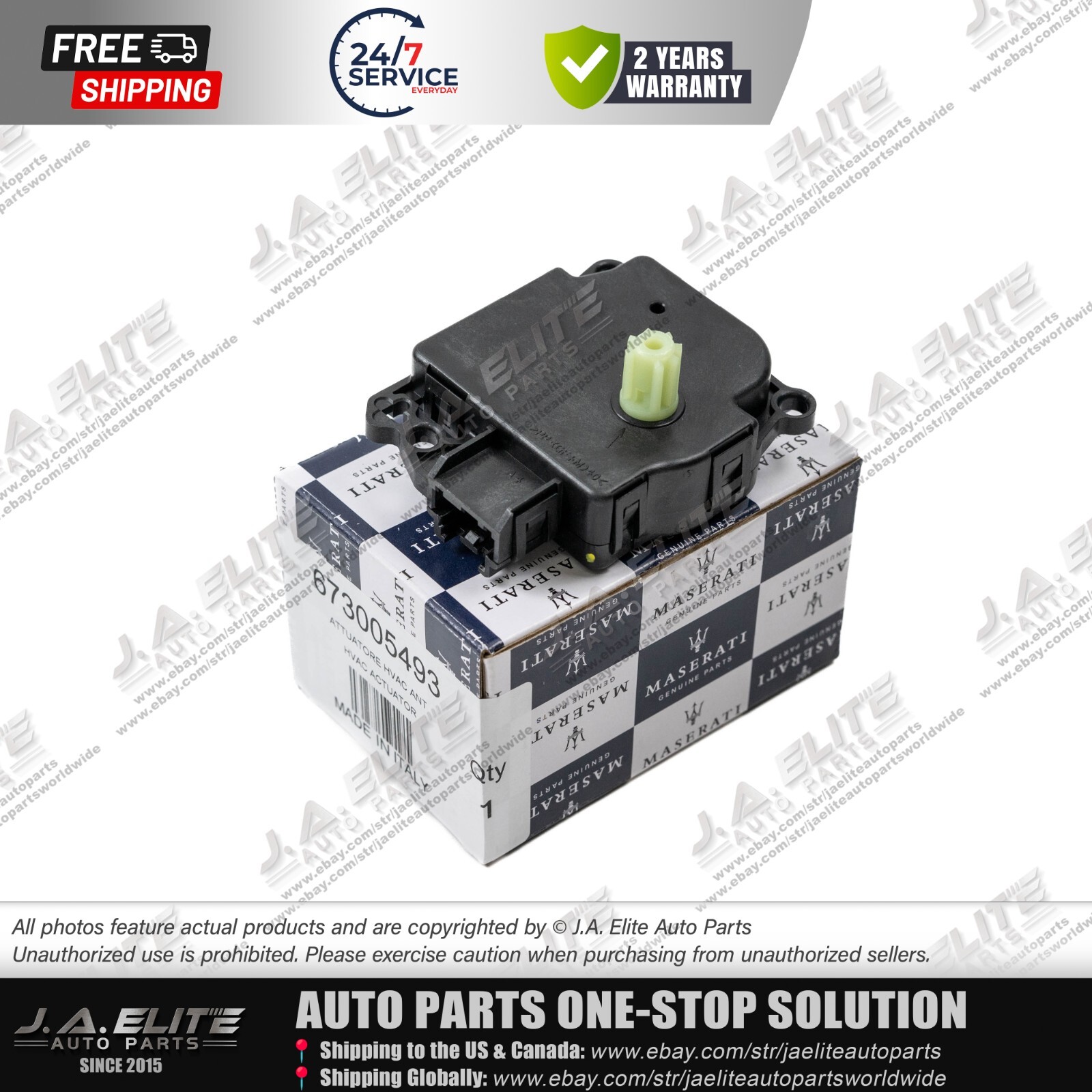 Genuine 2pcs A/C Actuator fit Maserati Quattroporte Ghibli Levante 673005493