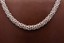 thumbnail 2 - 18" Italian Diamond Cut Byzantine Link Necklace Sterling Silver 925 