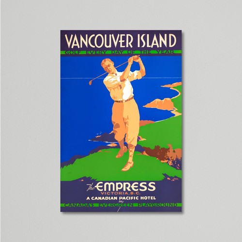 Travel Poster, Vancouver, Golf, Empress Canadian Pacific Hotel, by Norman Fraser - 第 1/10 張圖片