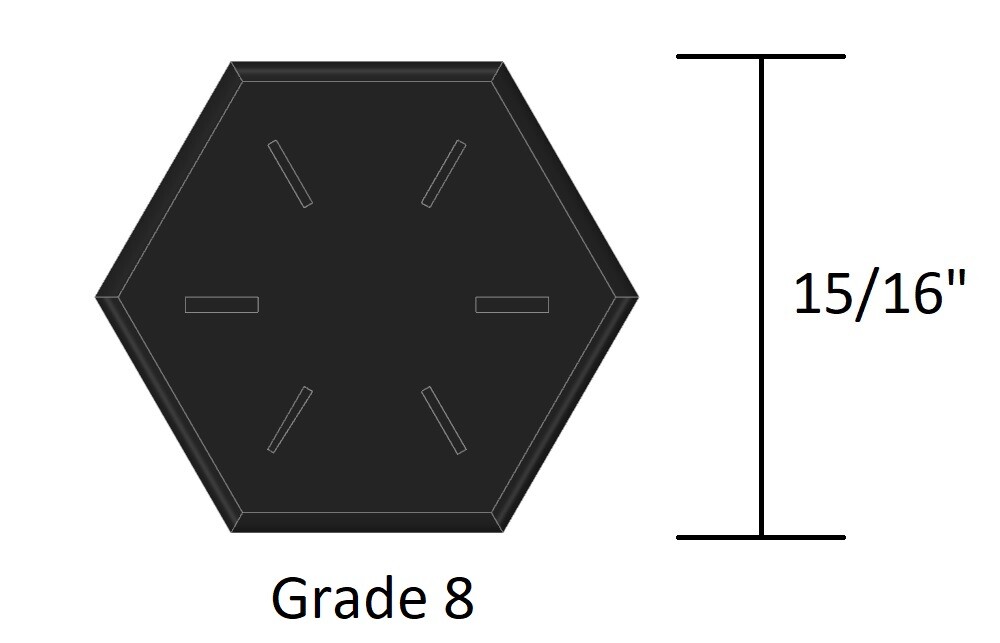 FA HBG8-5/8-11X9,5 - Bullone 5/8''-11 Grado 8 Lungo 9,5'' - Liscio - Foto 5