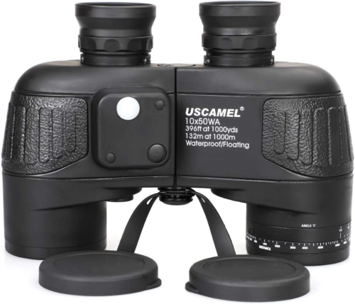 10X50 Marine Binoculars for Adults, Waterproof Binoculars with Rangefin - Picture 1 of 8