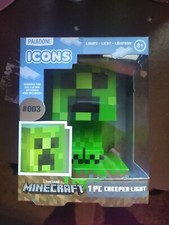 Minecraft CREEPER Icon Light 3D Character Lamp Nightlight Video Game Fig 003