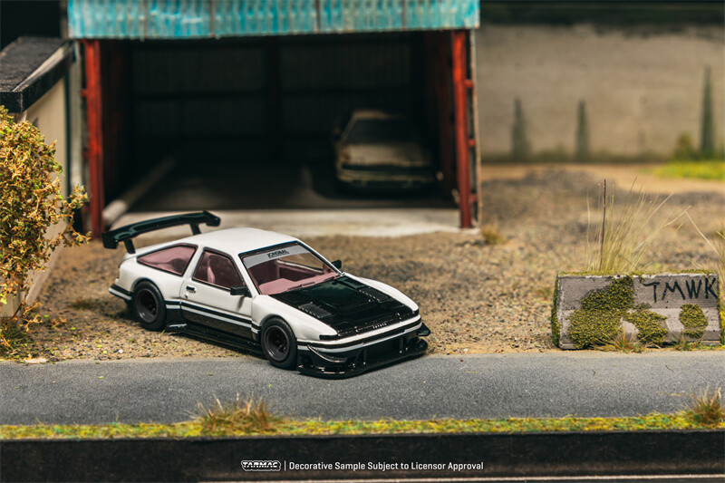 1/64 street warrior AE86 白 Street Weapon SW 1:64 RWB AE86 Fujiwara Livery White Black