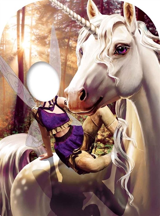 Unicorn & Fairy Fantasy Child Size Cardboard Stand-in - Party Prop Fun