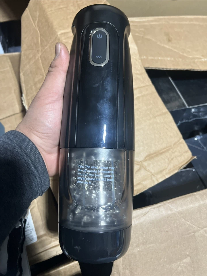 Masturbadores Misteriosos Automáticos Manos Libres Giratoria Copa Empuje Stroker Hombres Sexo Foto 4 de 4