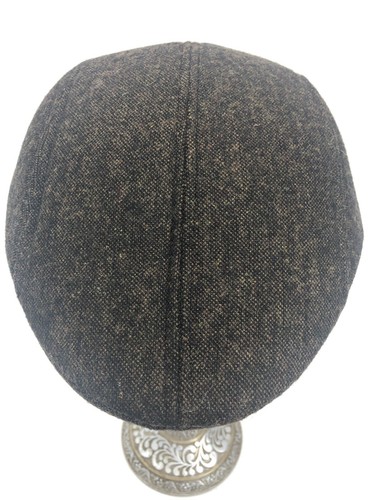 Vintage Knox Uomo Premier Quality Medium Cabbie Flat Cap Marrone Nuovo con etichette - Foto 3 di 7