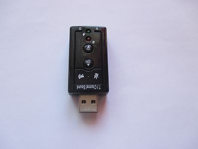 External USB Audio Adapter 3D Sound Card 7.1 Sound Headphone Headset Playstation 3
