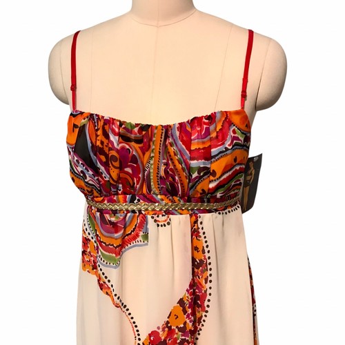 VTG Y2K Ruby Rox Paisley Maxi Dress NWT Empire Waist Boho Festival Fairy Sz 5 - Picture 2 of 10