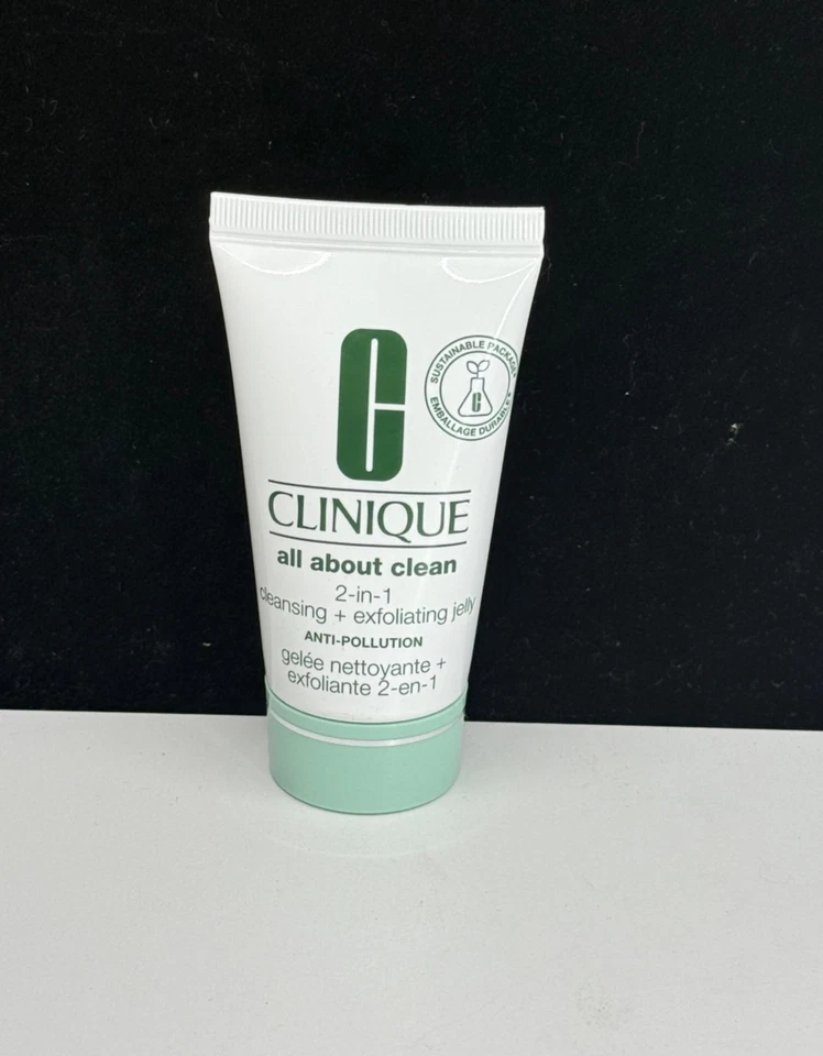 CLINIQUE All About Clean 2 en 1 Limpieza + JALEA EXFOLIANTE 1 OZ NUEVO Foto 2 de 4