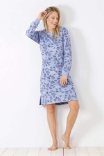 Damen Nachthemd mit Bündchen Frottee Hajo Mode