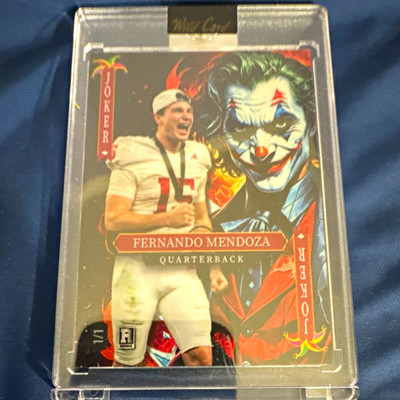 Wild Card Joker's Wild 2025 Fernando Mendoza Football Card #SDAM-FM09JC01 1/1