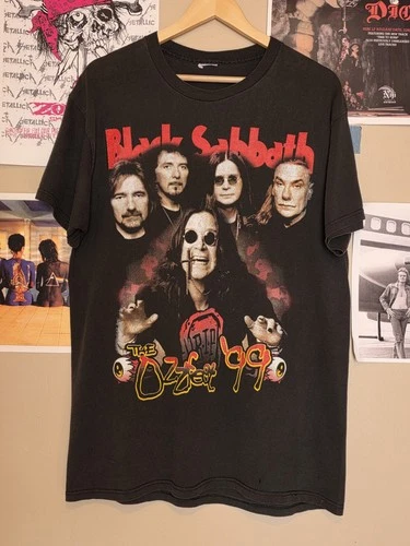 Black Sabbath Ozzfest Tour T-shirt Size Large/ Vintage/ 1990s vintage concert t-shirt, vintage, size L, single stitch, B+ condition