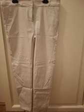 White Slim Trousers