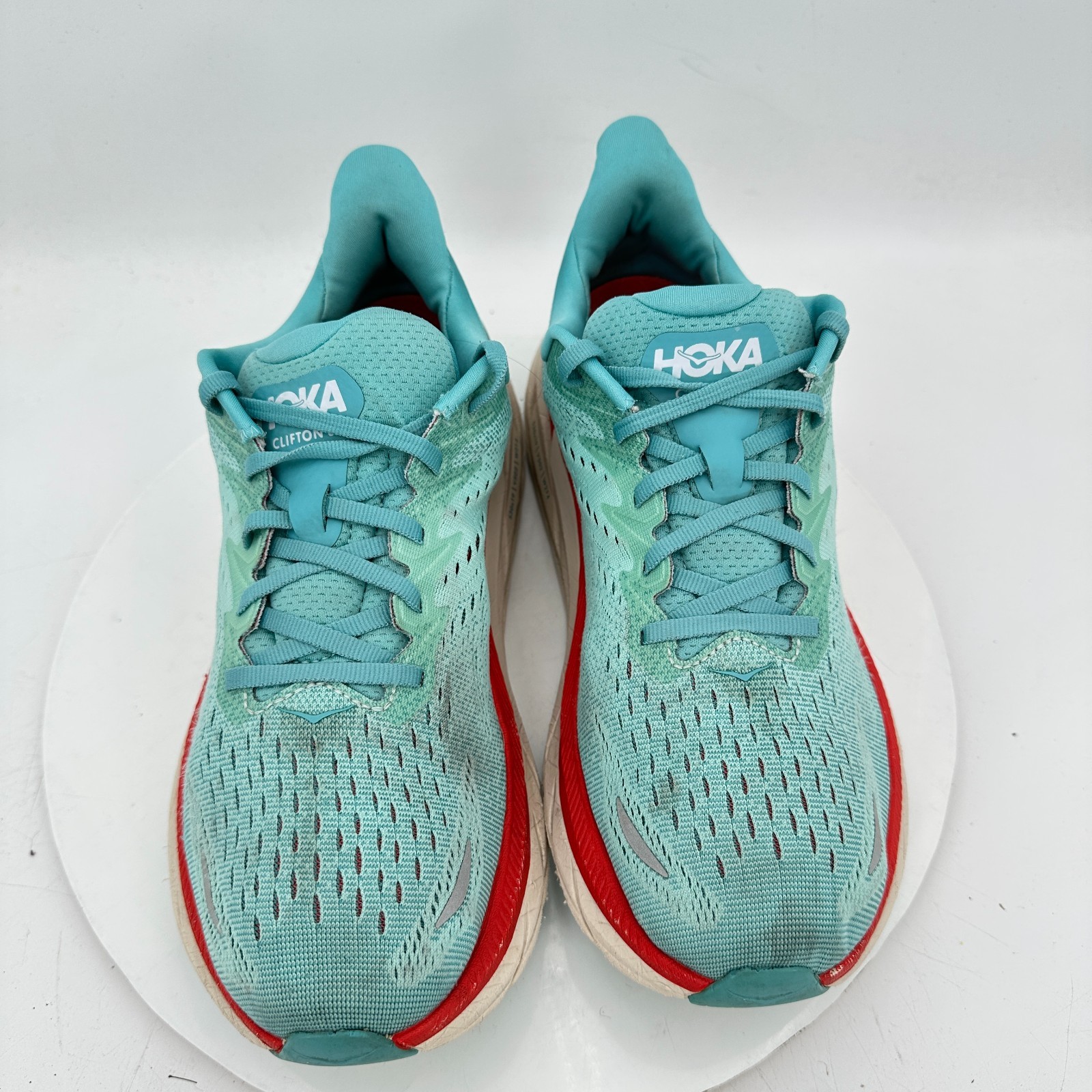 Hoka One Clifton 8 Women Size 10.5D 1119394-AEBL Aquarelle Eggshell Blue Shoes thumbnail 3