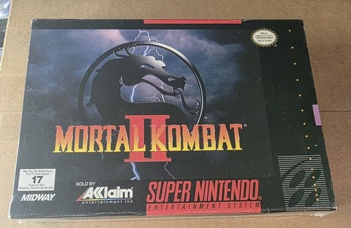 *factory Sealed* Mortal Kombat 2 Super Nintendo Sealed 