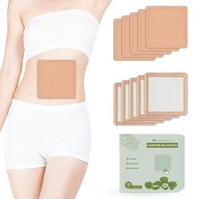 Castor Oil Pack Patches   10 pcs Organic Cotton Self-Adhesive Pads 7.9  7.9...