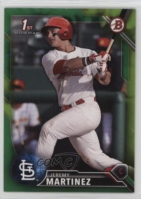 2016 Bowman Draft Draft Picks Green 89/99 Jeremy Martinez #BD-24 sh7