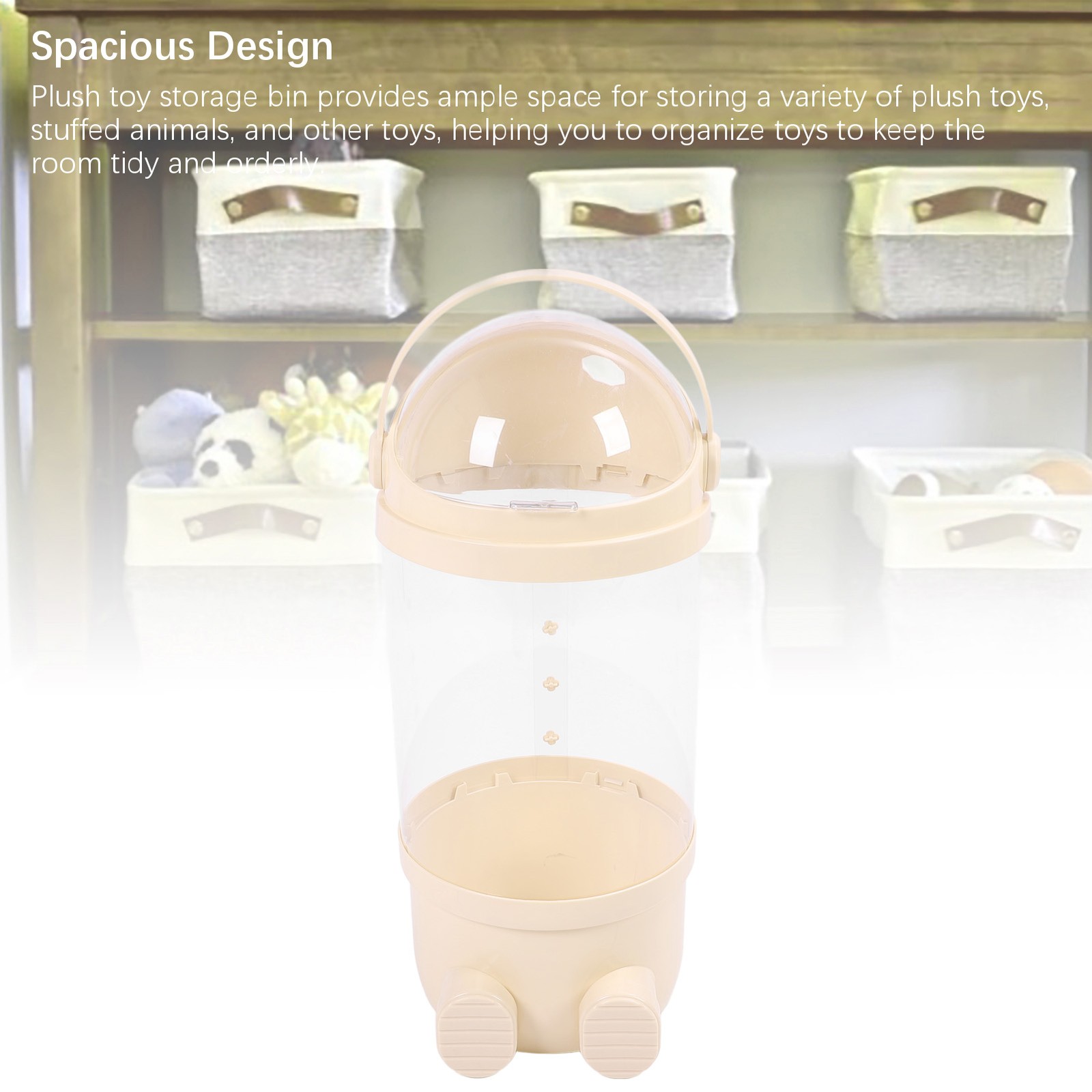 Stuffed Animal Storage Tube Stuffed Toy Display Tube Transparent For Playroom