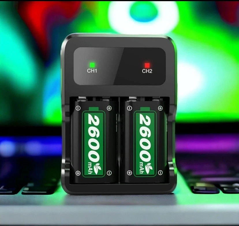 Mando Xbox Batería 2x2600mAh Baterías Recargables X-Box One X S Elite Foto 4 de 4