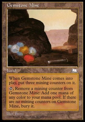 Gemstone Mine - Medium Play MTG Weatherlight
