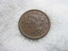 1853 Half Cent, Braided Hair, Choice BU Early Copper