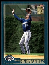 Jose Hernandez 2001 Topps #631 Brewers MLB READ FREE SHIPPING AutographDen