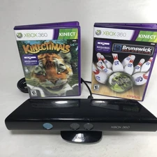 Microsoft Xbox 360 Kinect Motion Camera Sensor Bar w/ 2 Games BUNDLE Bowling
