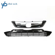 For Honda CR-V 07-2009 Grille Front Upper & Lower Bumper Grille  71128SWA003ZA