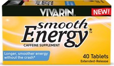 Vivarin Smooth Energy Extended Release Caffeine Tablets, 200mg, Focus, Alertness