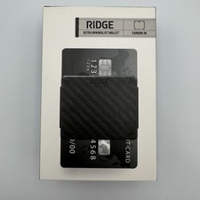 The Ridge Lite Ultra Minimalist Wallet Carbon Fiber 3K 8 Card Capacity NEW