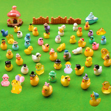 70 Pcs Multicolor Mini Resin Ducks, Tiny Ducks to Hide, Little Ducks Figurine...