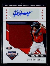 2019 Stars & Stripes Jabin Trosky #USA-FN Silhouettes Sigs Jerseys 13/199