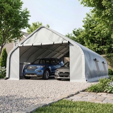 20 X 30 Heavy Duty Carport With Galvanized Steel Frame Portable Garage Shelter 20 X 30 Heavy Duty Carport With Galvanized Steel Frame Portable Garage Shelter