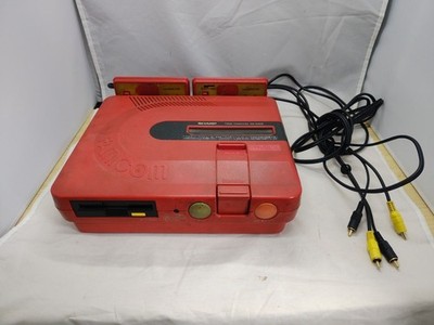 Sharp Twin Famicom AN-500R Red/Black Console Only Operation Confirmed
