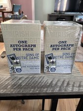 2-box Lot TK Legacy Notre Dame Football Factory Sealed Box - 8 Autograph Per Box