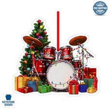 Musical Drum Christmas Ornament - Perfect Gift for Music Lovers